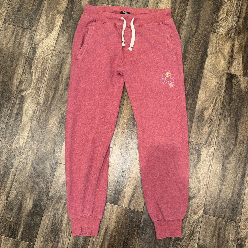Fanatics Arizona State‎ Sun Devils Fleece Tapered Sweatpants Logo Men's Size M